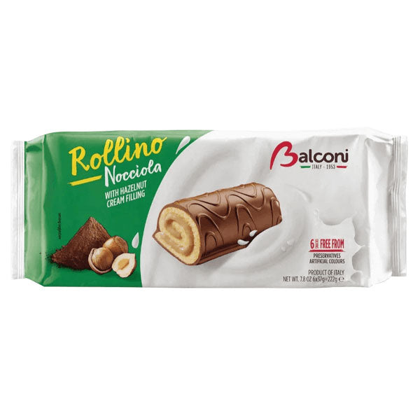 Sponge Rollino with Hazelnuts – 7.83 oz (222gr)